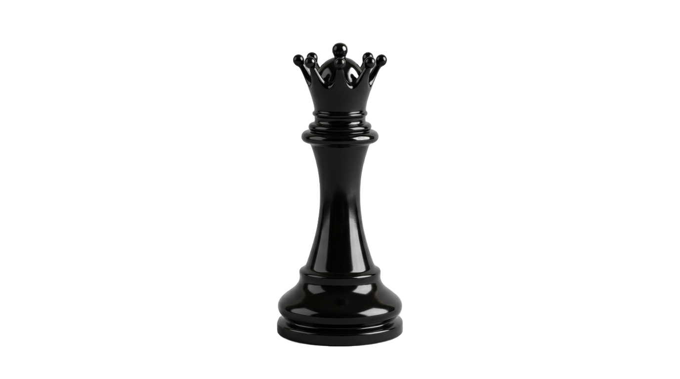 black queen chess piece png PNG transparent background