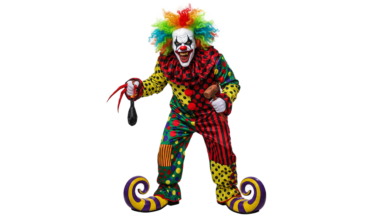 clown halloween png PNG transparent background