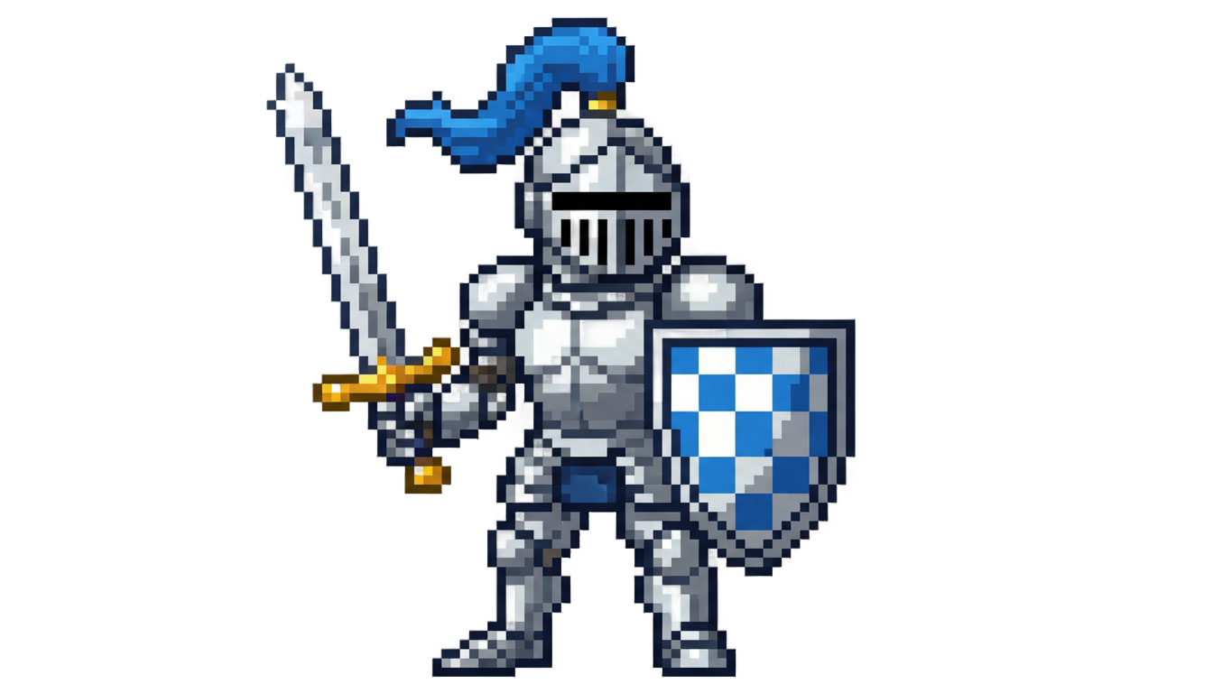 knight pixel art png PNG transparent background