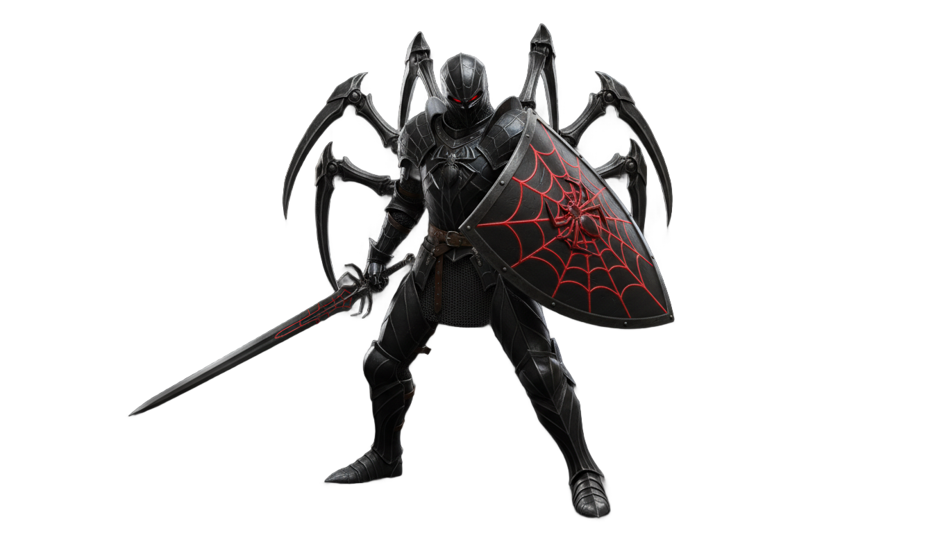 rogue spider knight png PNG transparent background
