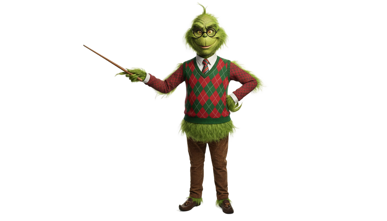 grinch teacher png PNG transparent background