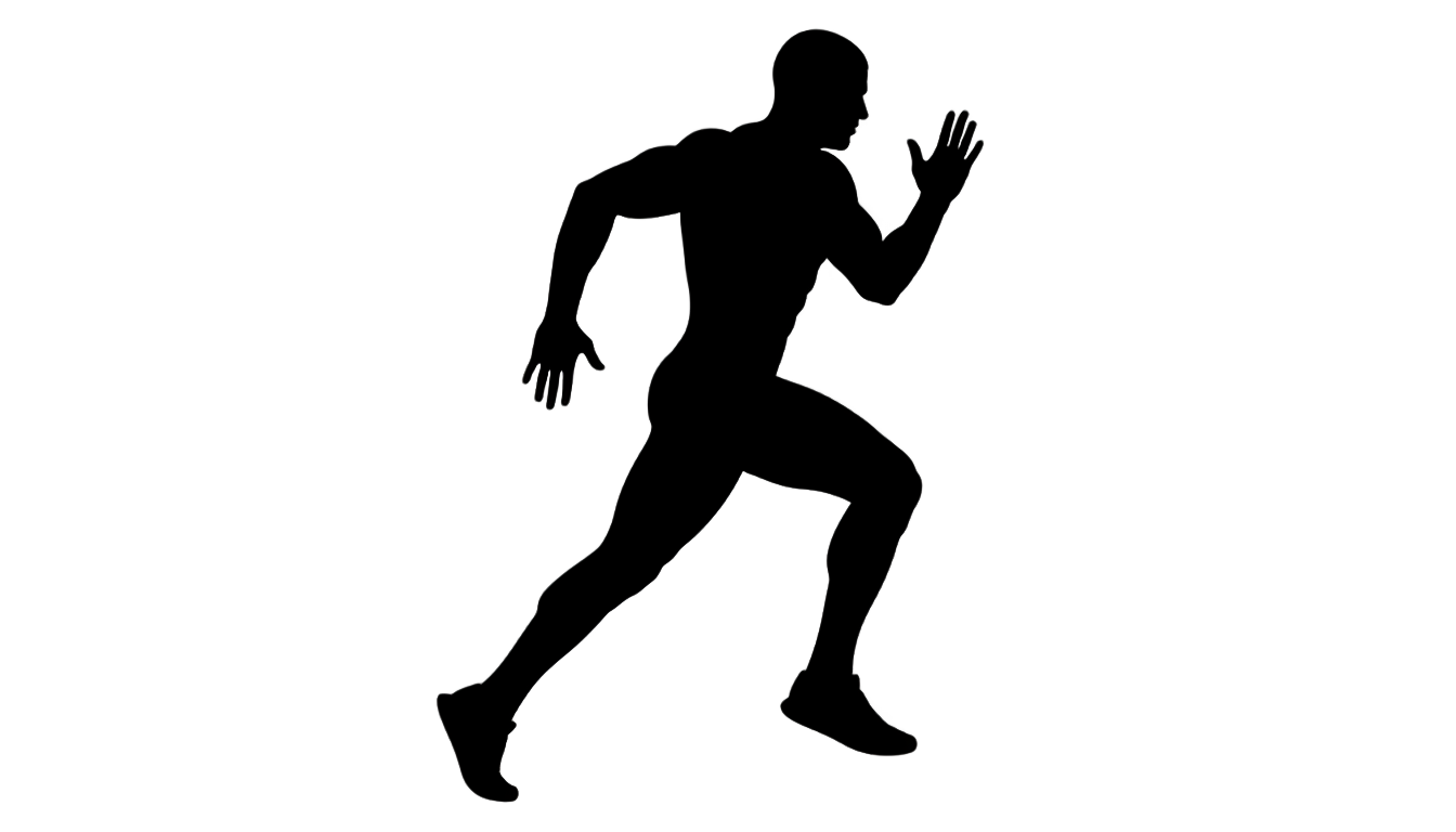 athlete silhouette png PNG transparent background