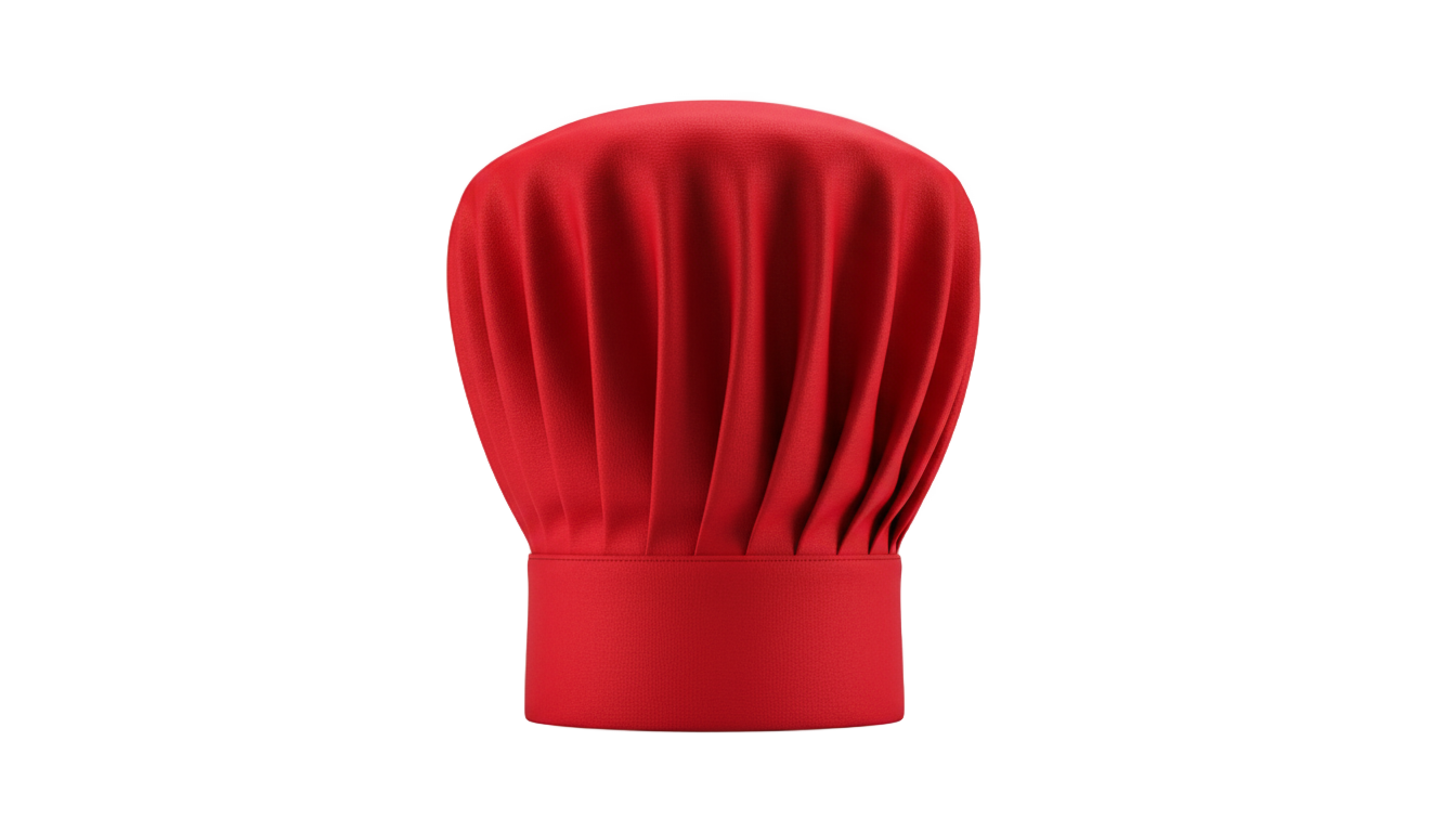 red chef hat png PNG transparent background