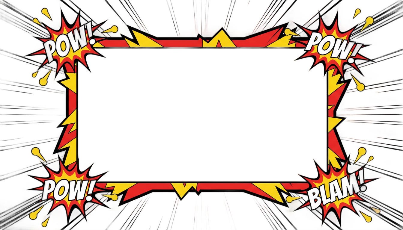 superhero frame png PNG transparent background