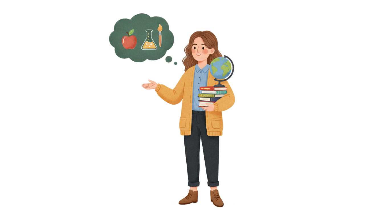 teacher of little things png PNG transparent background