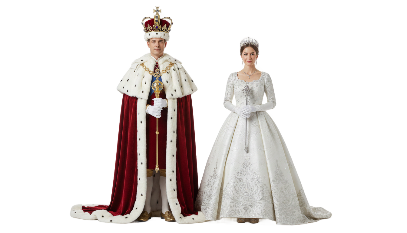 king and queen clipart png PNG transparent background