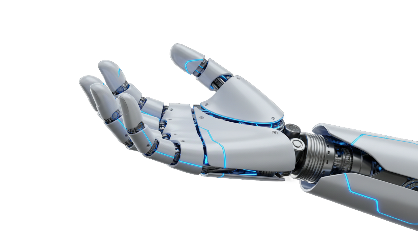 ai robot hand png PNG transparent background