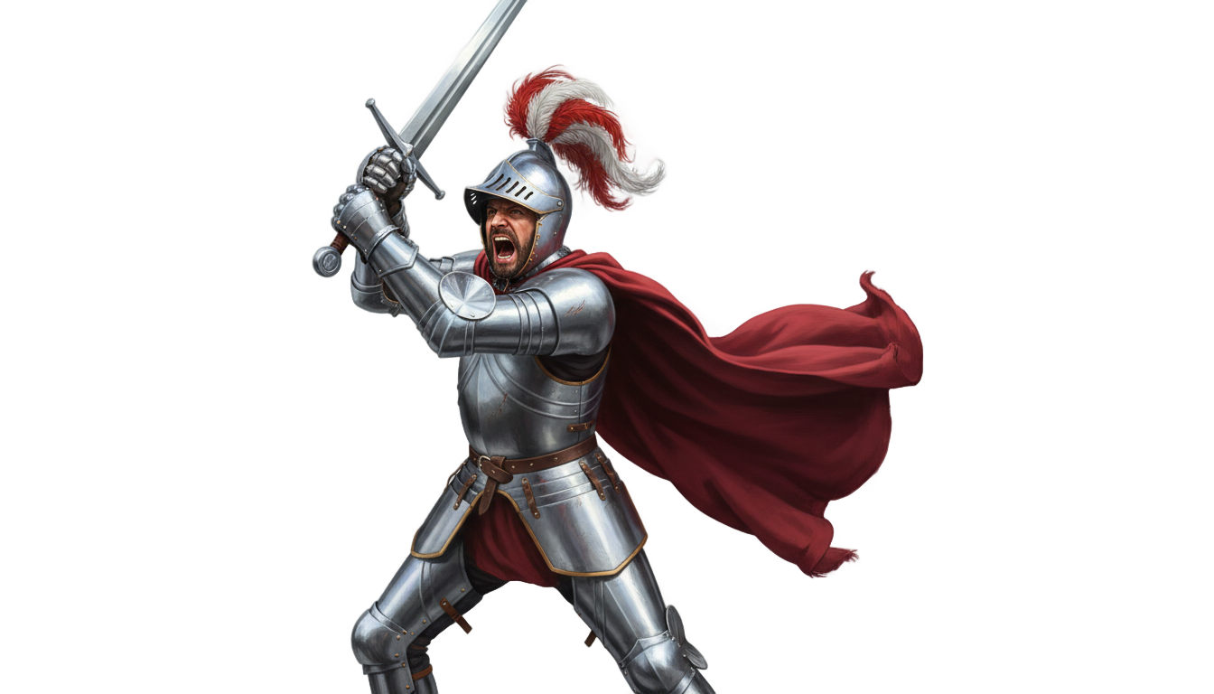 roaring knight png PNG transparent background