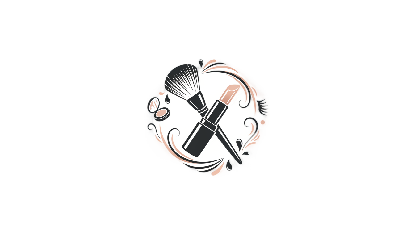 makeup artist logo design png PNG transparent background