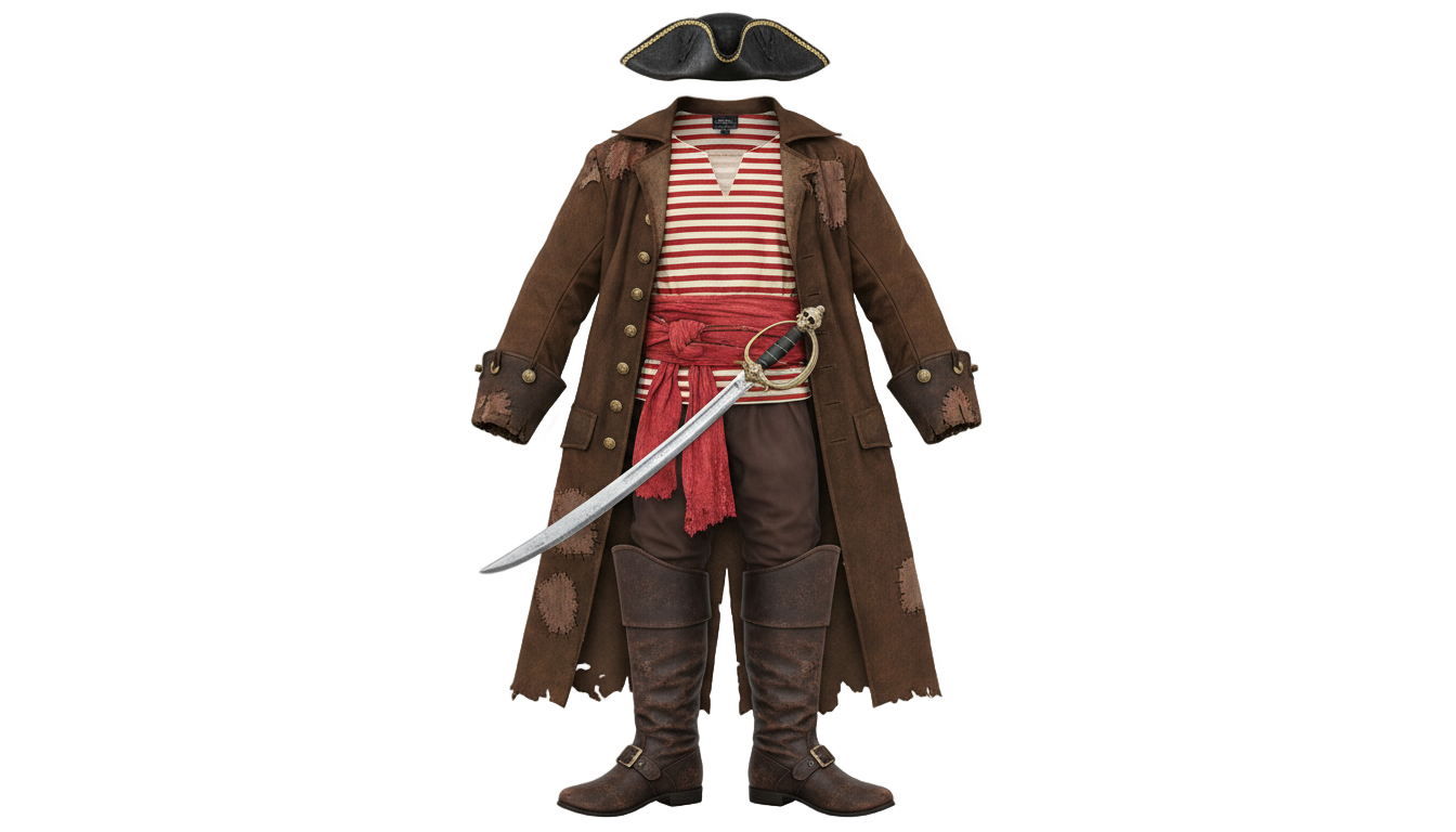 pirate outfit png PNG transparent background