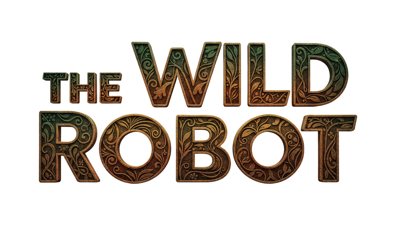 the wild robot title png PNG transparent background