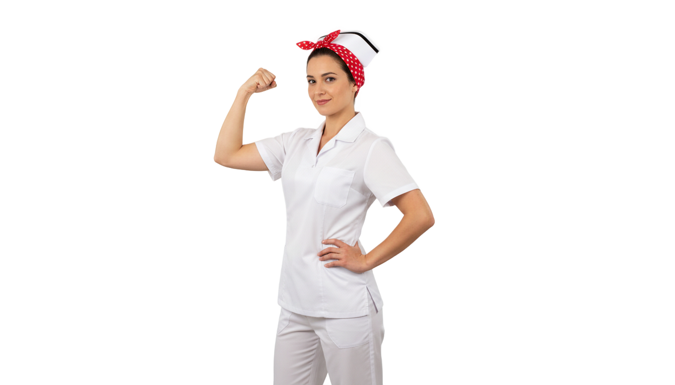 rosie the riveter nurse png PNG transparent background