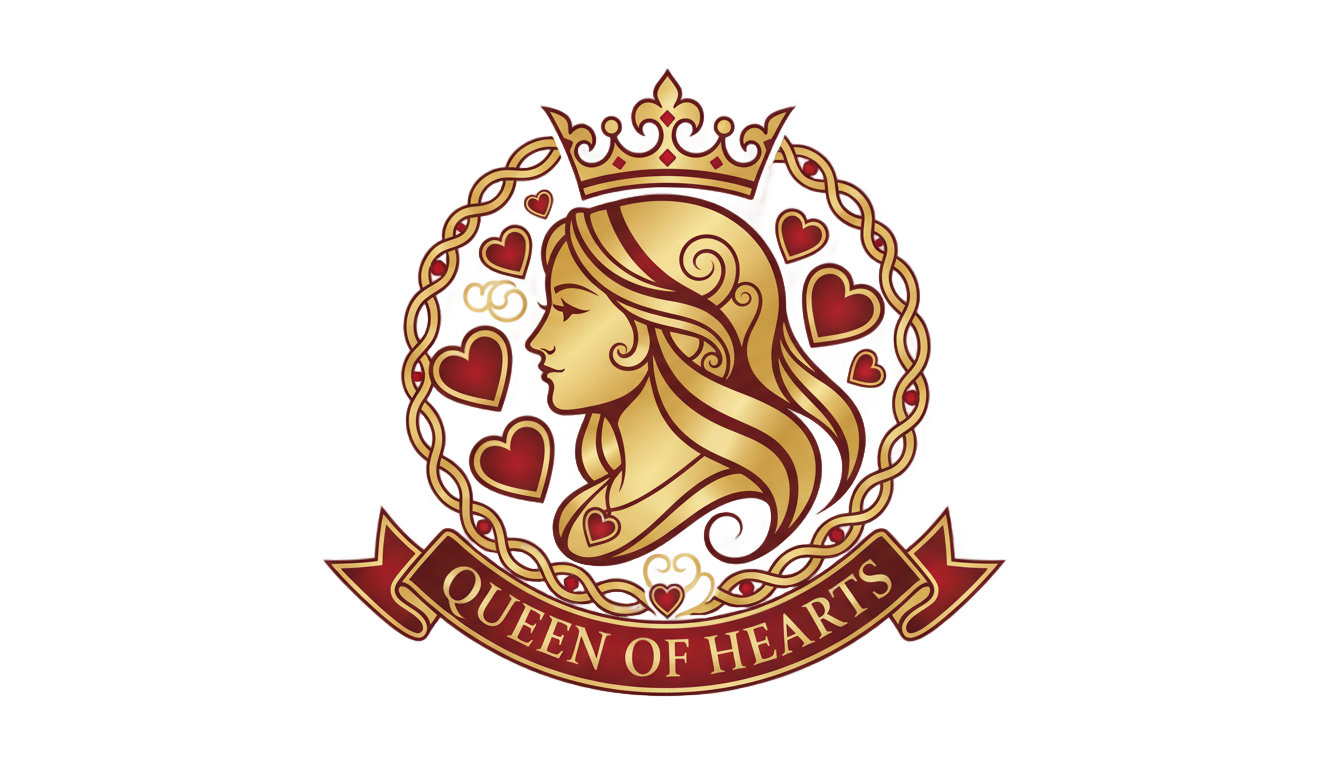 queen of hearts logo png PNG transparent background