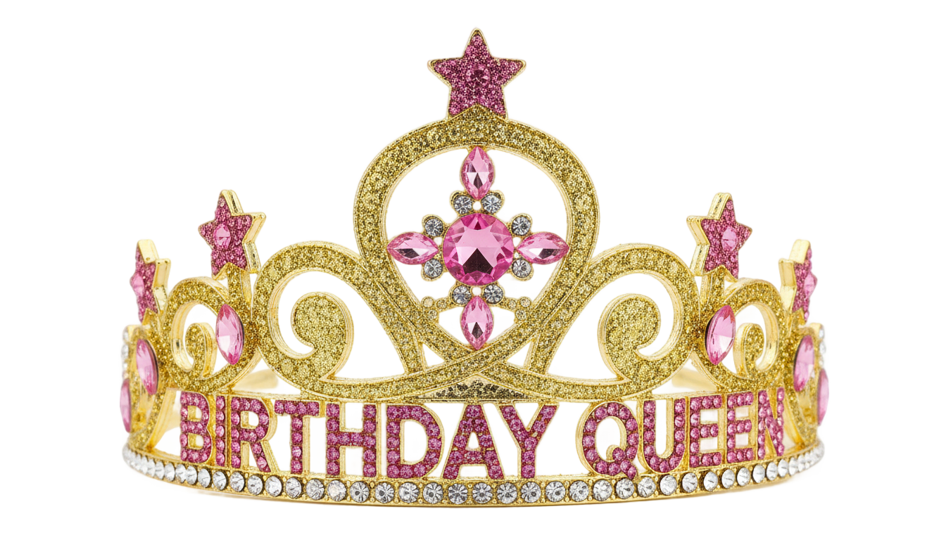 birthday queen crown png PNG transparent background