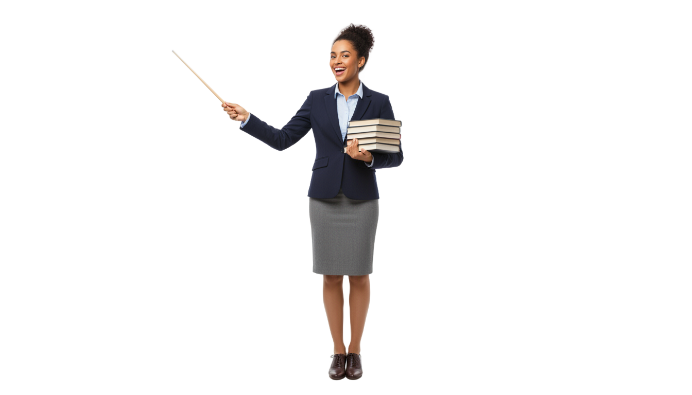happy teacher png PNG transparent background