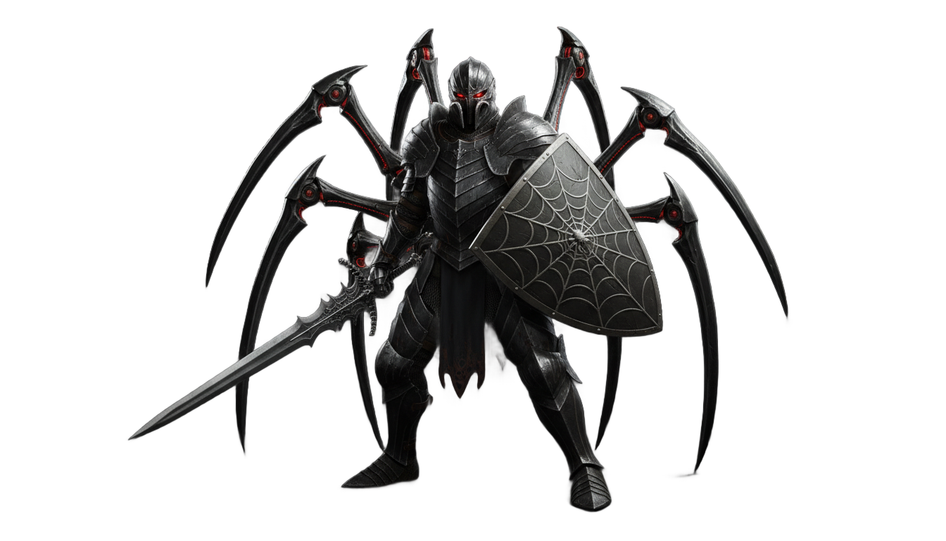 rogue spider knight png PNG transparent background