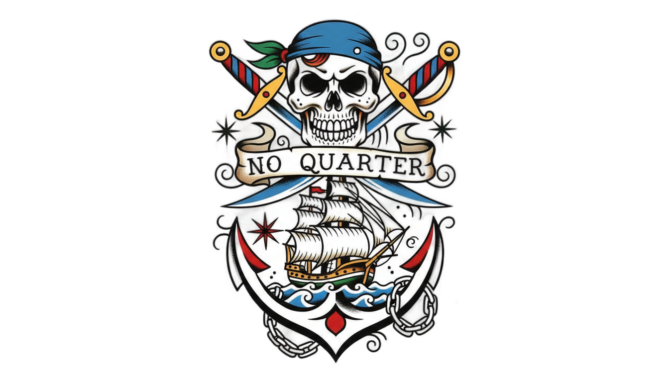 pirate tattoo png PNG transparent background