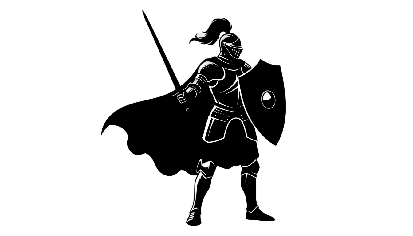 knight silhouette png PNG transparent background
