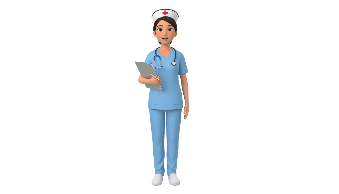 nurse design png PNG transparent background