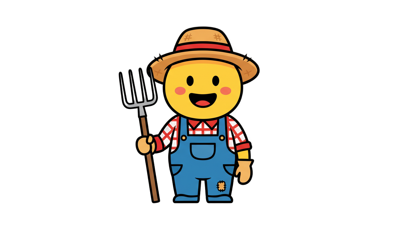 farmer emoji png PNG transparent background