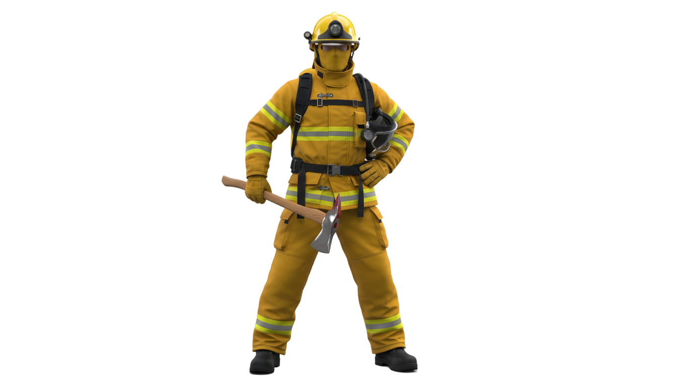 firefighter png PNG transparent background