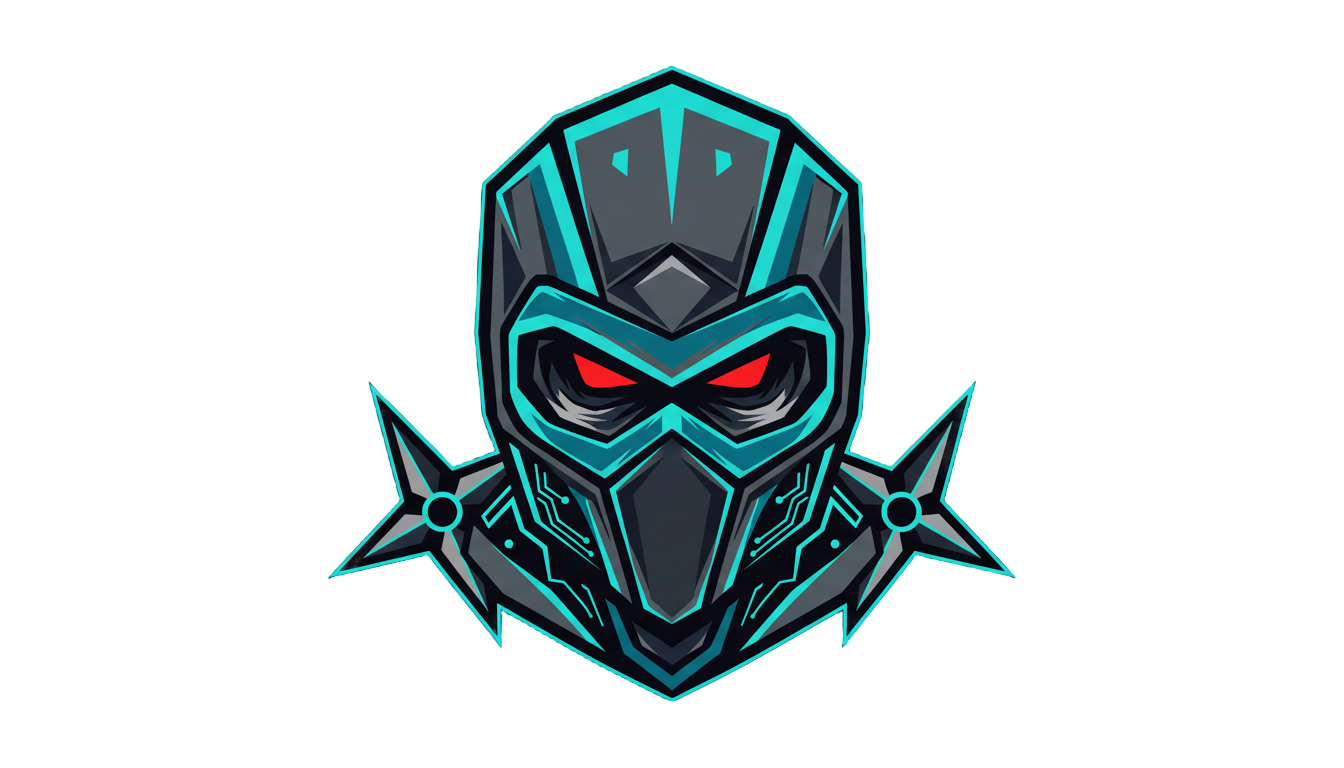ninja gaming logo png PNG transparent background
