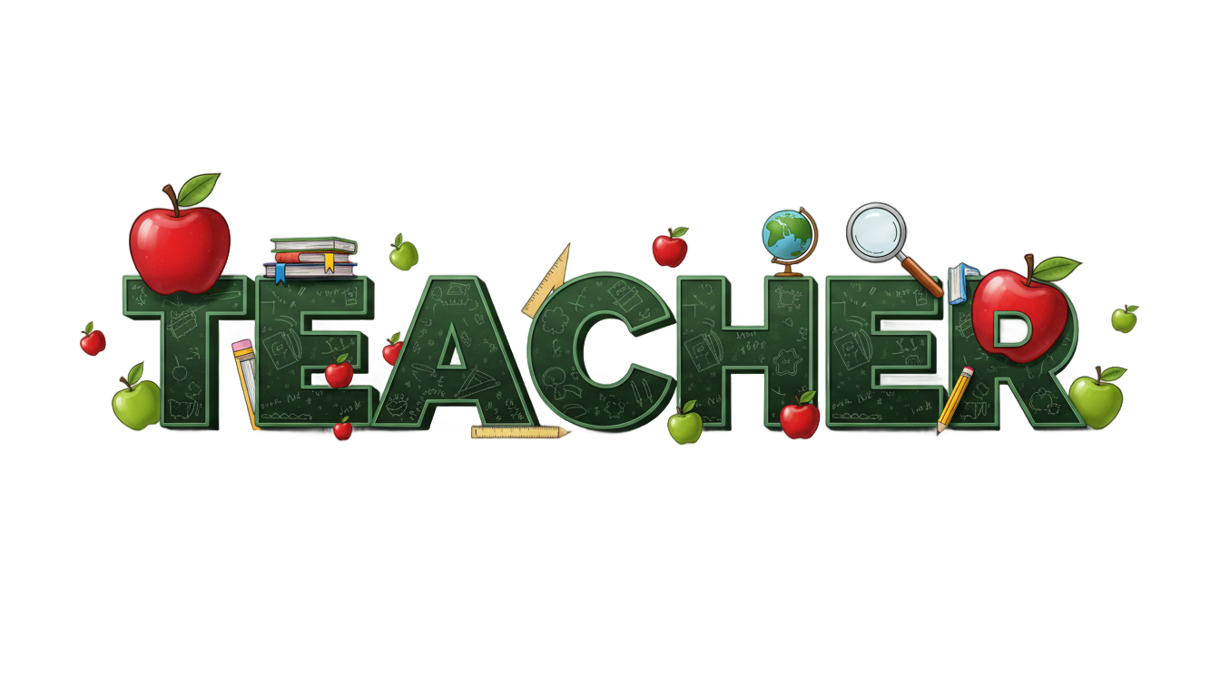 teacher word png PNG transparent background