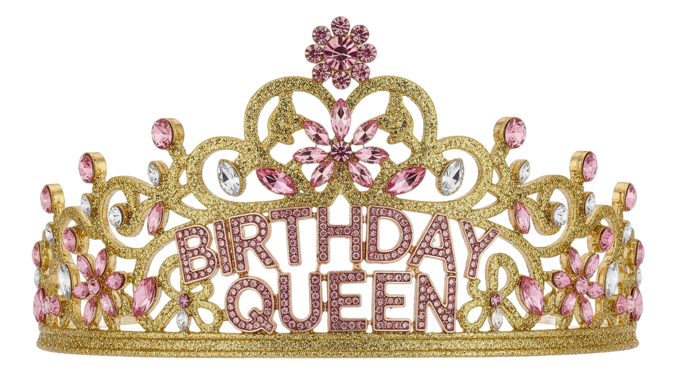 birthday queen crown png PNG transparent background