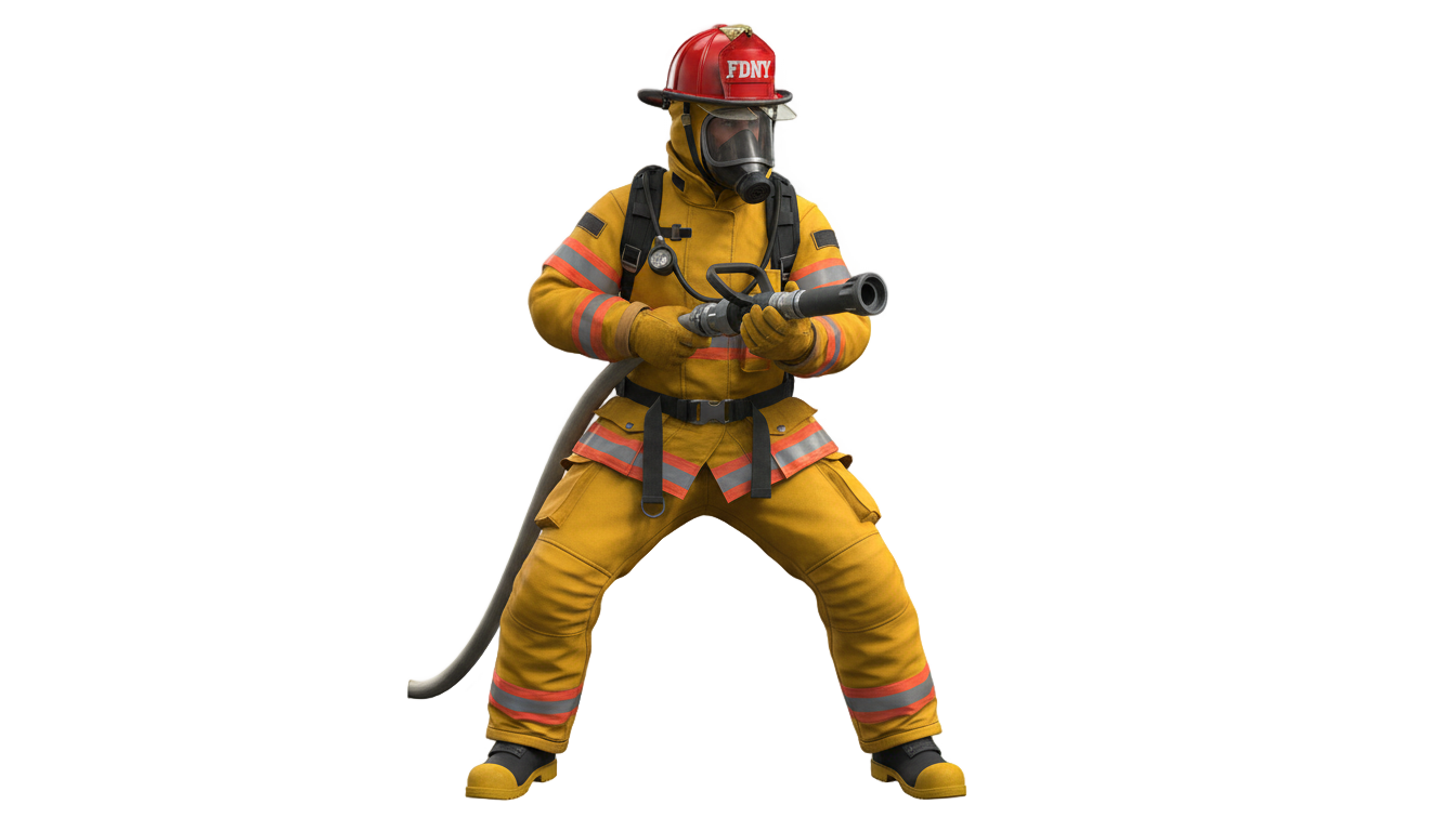 firefighter illustration png PNG transparent background