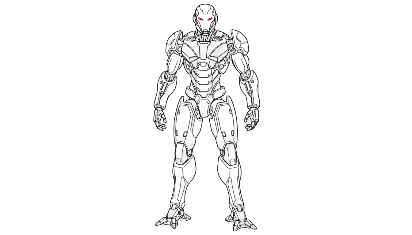 robot silhouette png PNG transparent background