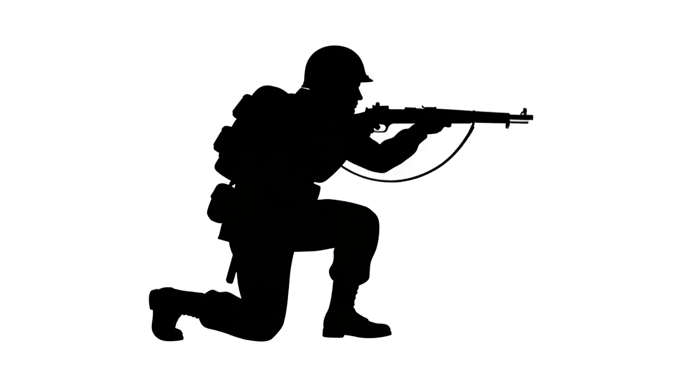 ww2 soldier silhouette png PNG transparent background