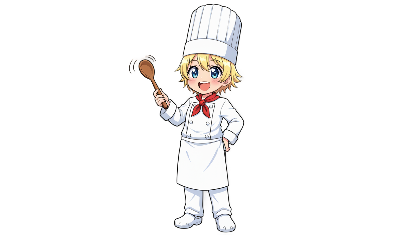 anime chef png PNG transparent background