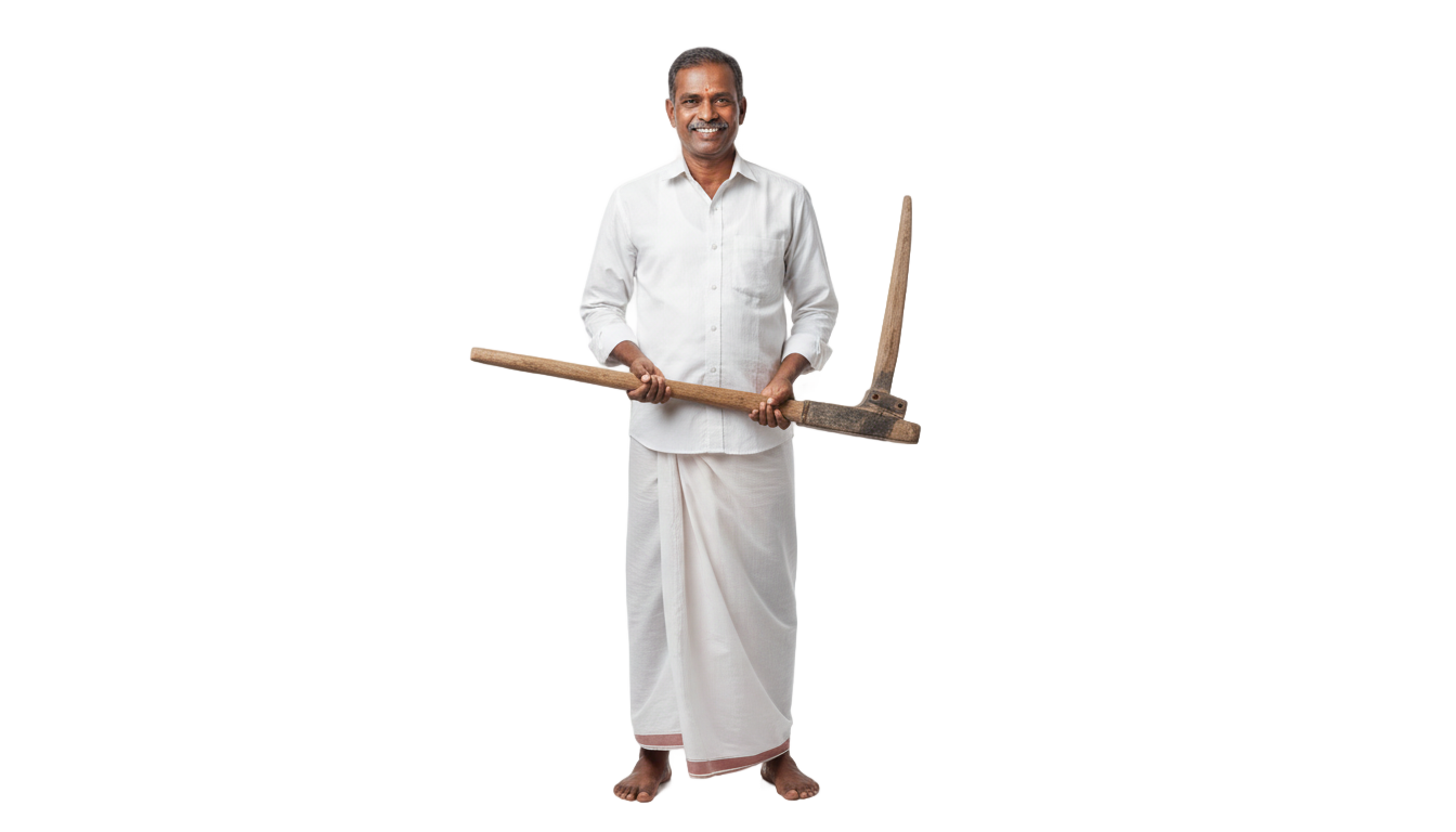 kerala farmer png PNG transparent background