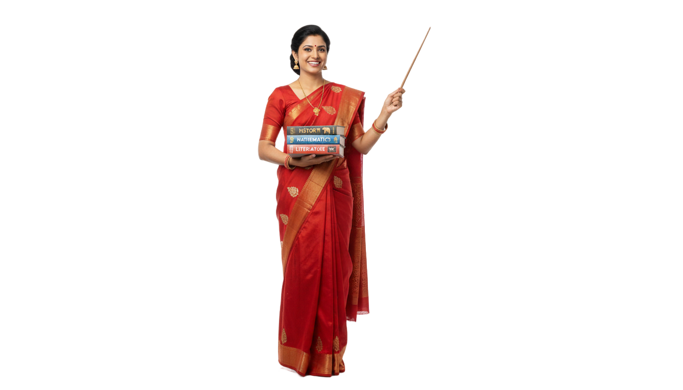 indian teacher png PNG transparent background