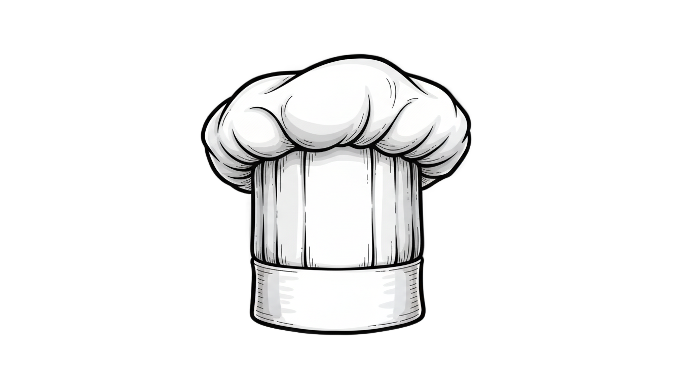 chef hat drawing png PNG transparent background