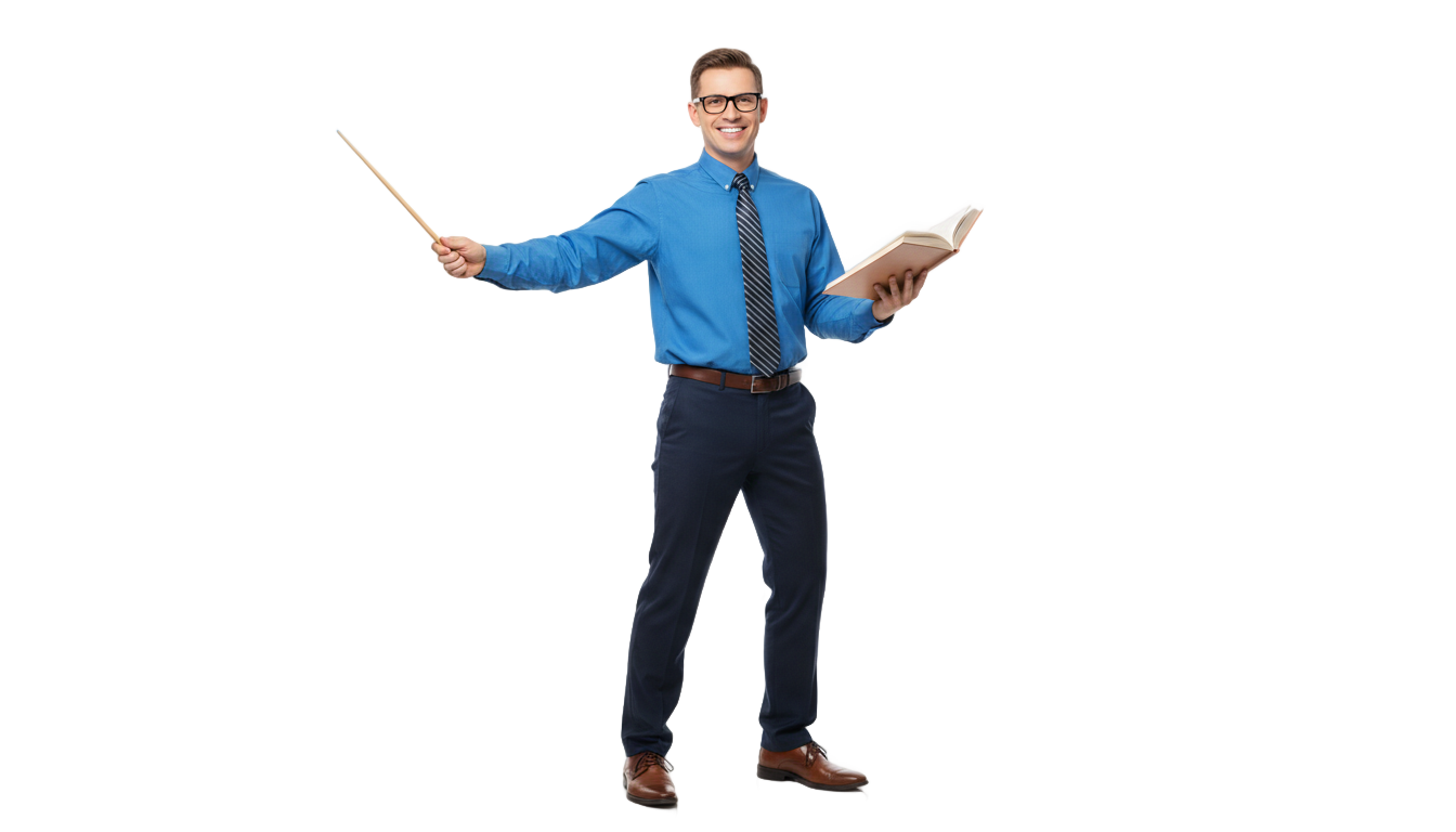 male teacher clipart png PNG transparent background