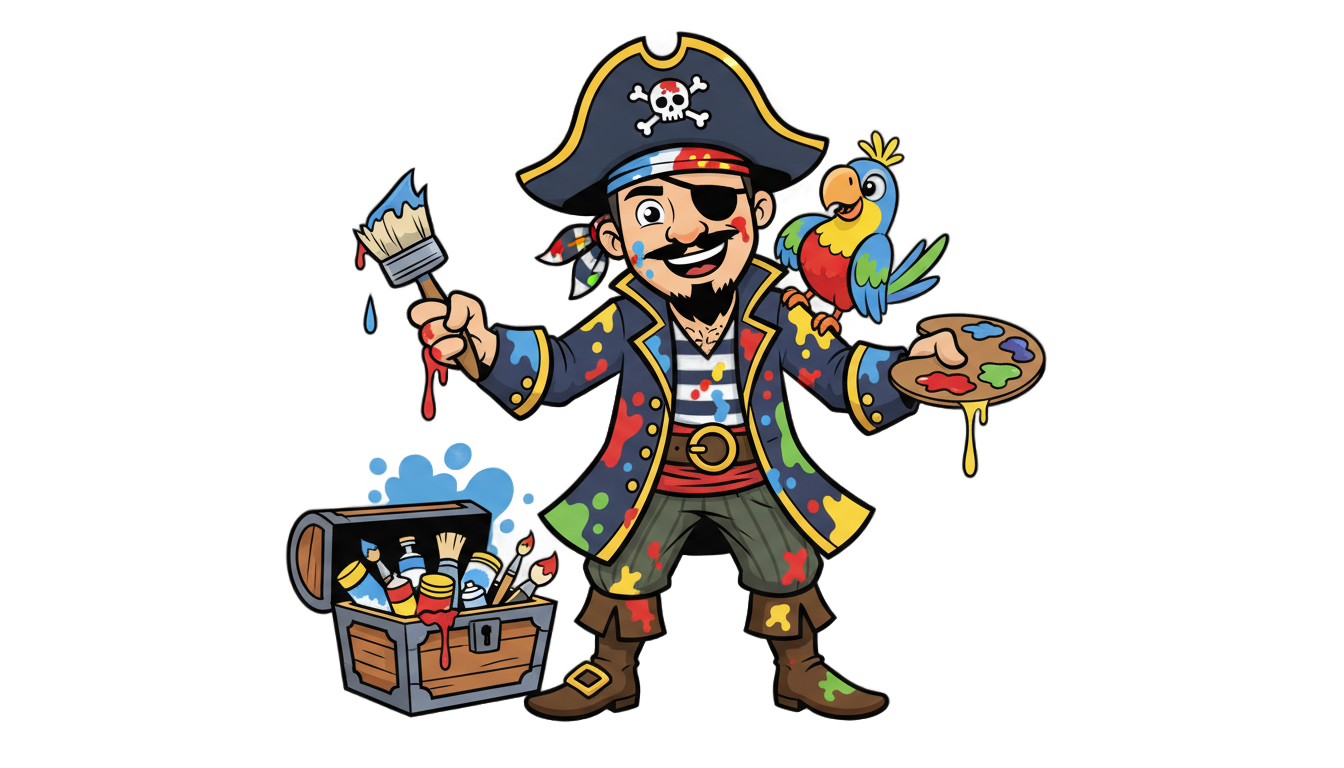 painty the pirate png PNG transparent background