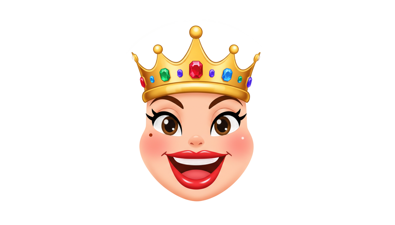 queen emoji png PNG transparent background