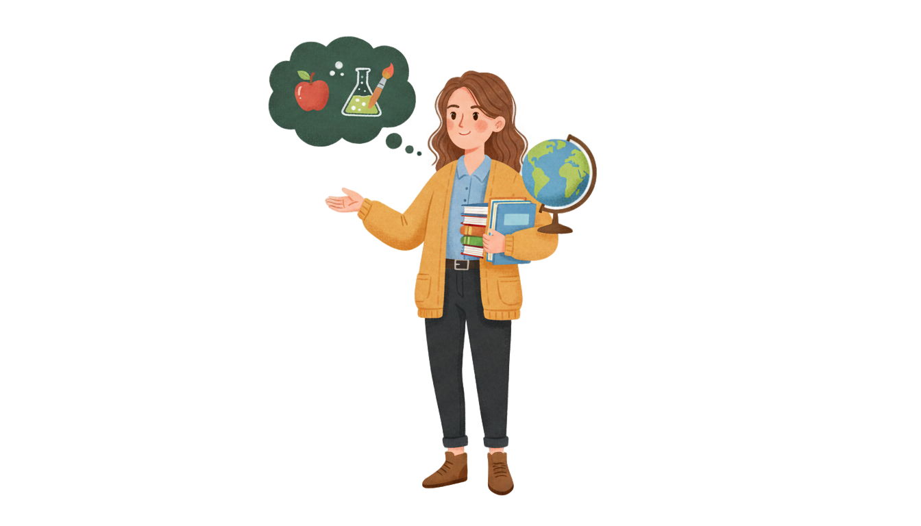 teacher of little things png PNG transparent background
