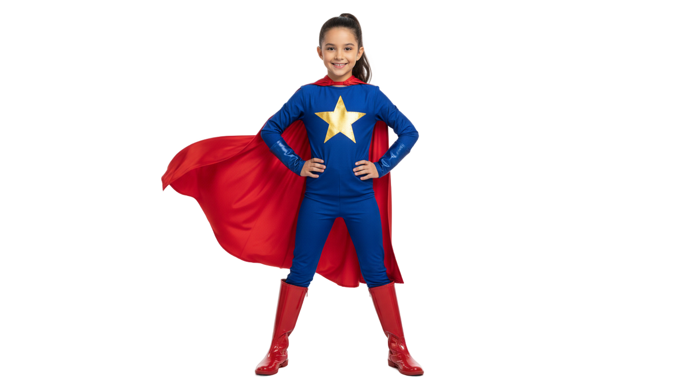 superhero girl png PNG transparent background