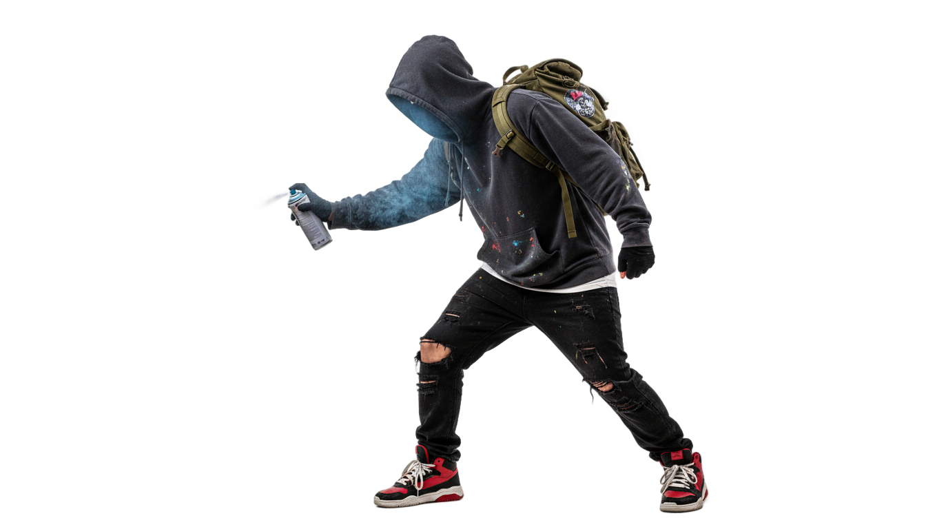 graffiti artist png PNG transparent background