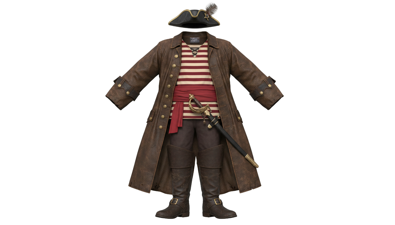pirate outfit png PNG transparent background