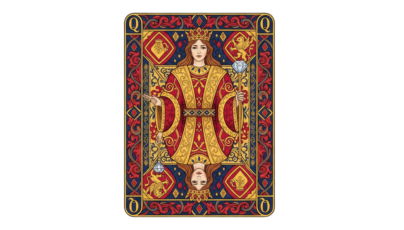 queen of diamonds png PNG transparent background