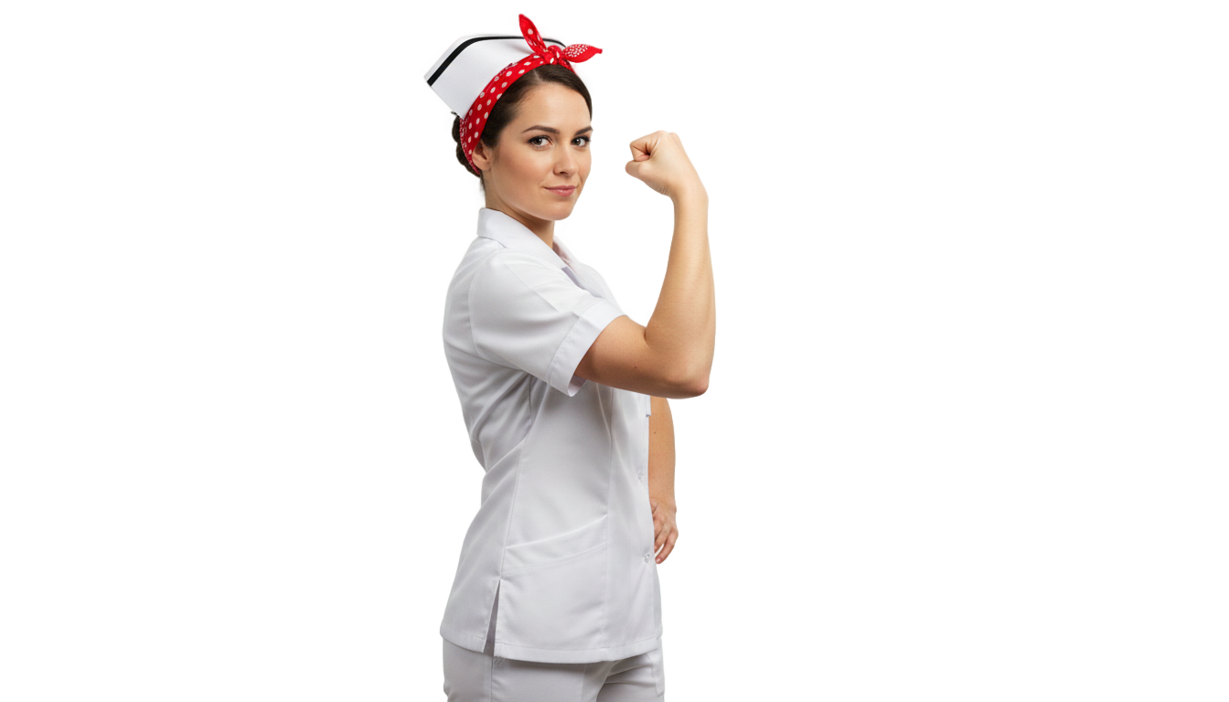 rosie the riveter nurse png PNG transparent background