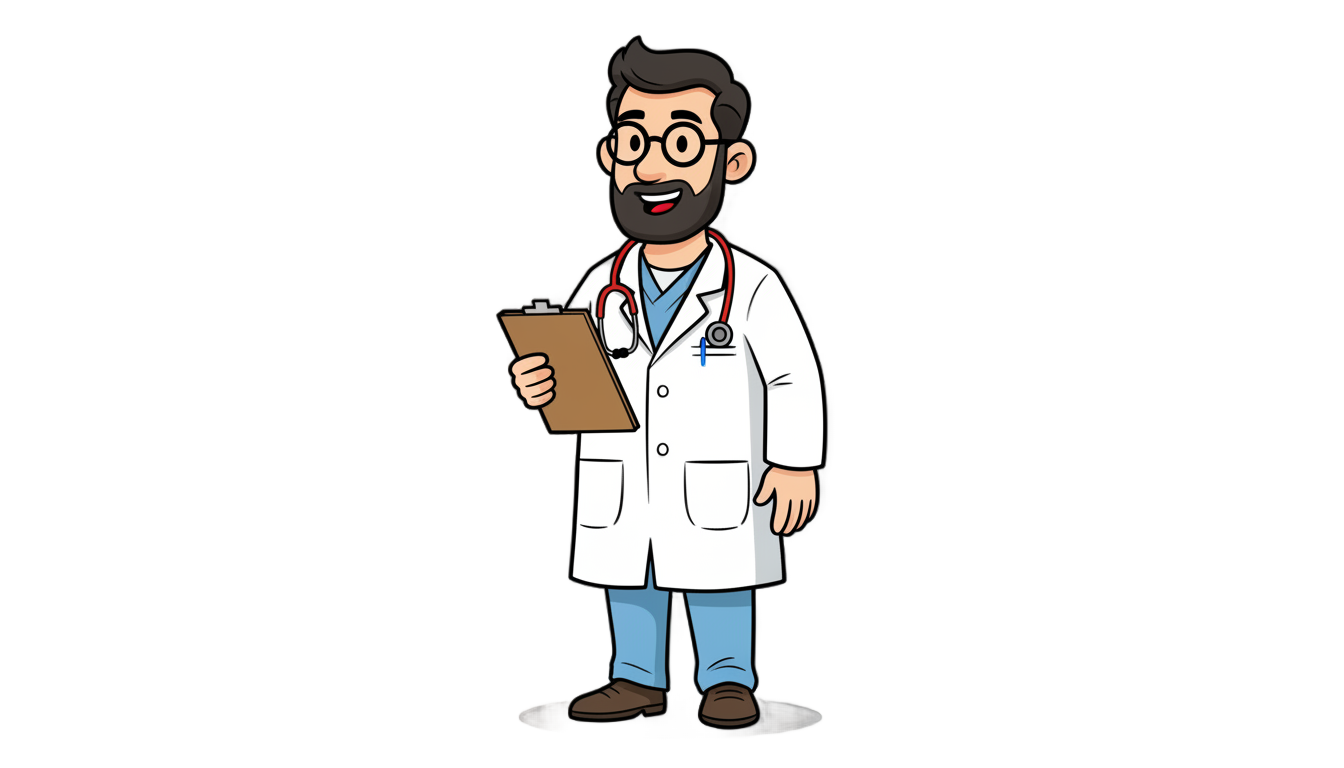 animated doctor png PNG transparent background