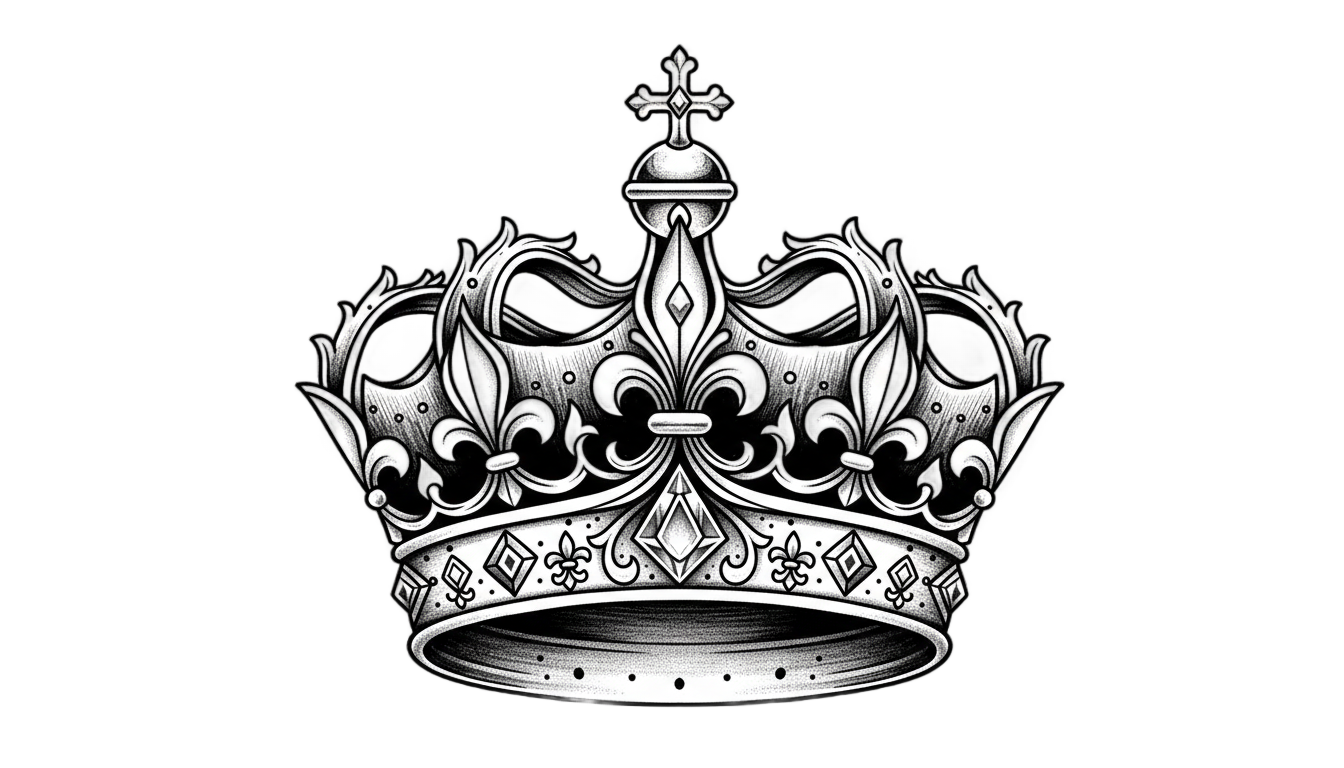 queen tattoo png PNG transparent background