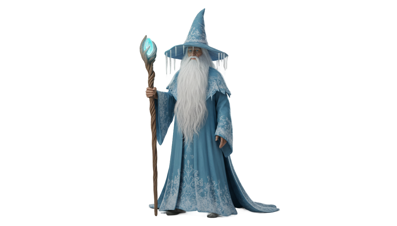 ice wizard png PNG transparent background