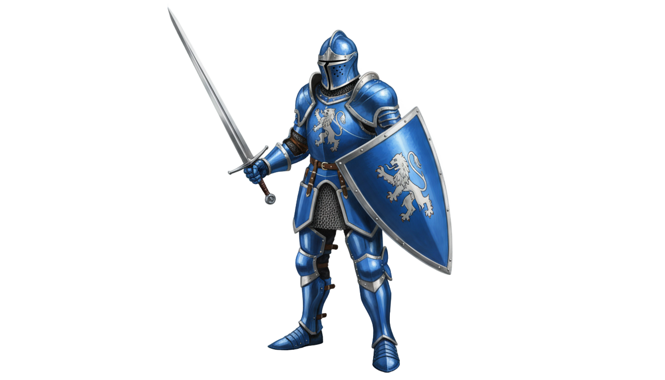 blue knight png PNG transparent background