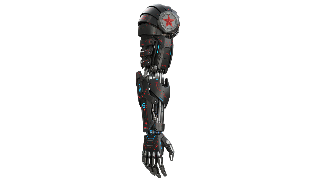 winter soldier arm png PNG transparent background