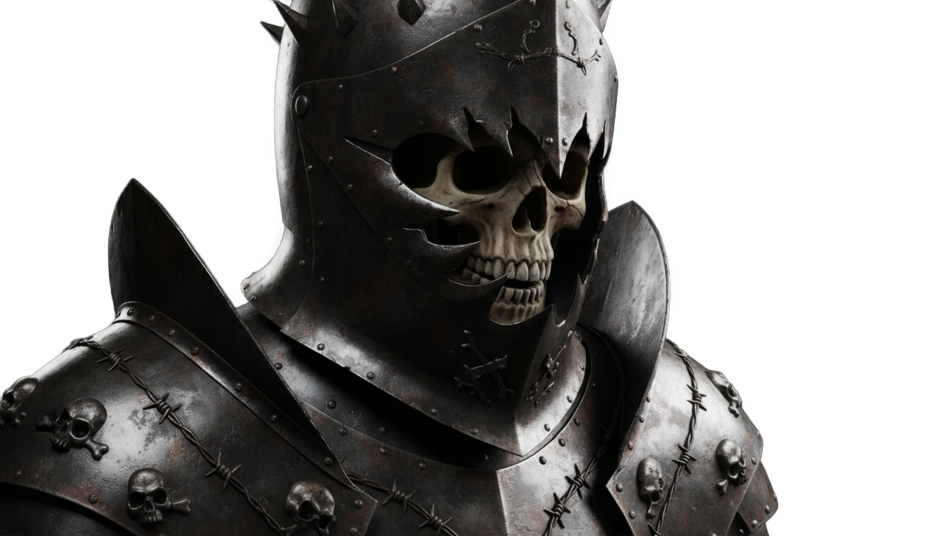 skull knight png PNG transparent background